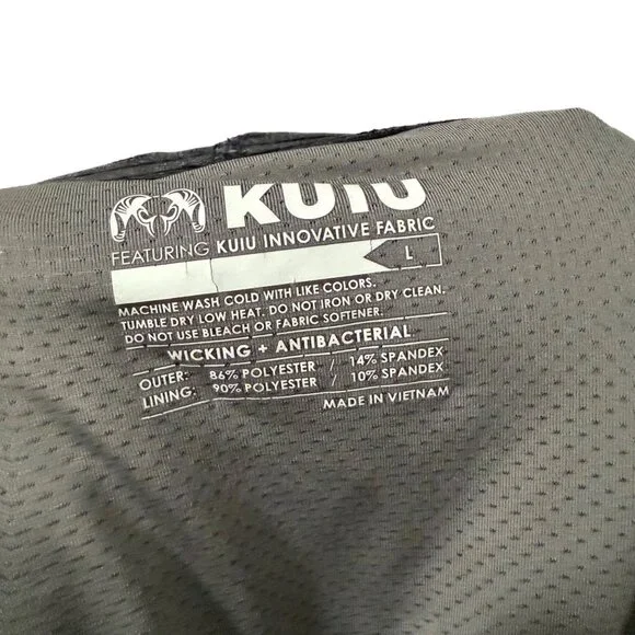 Kuiu Black Training Athletic Lined Outdoor Shorts Mens Size Large - Picture 2 of 5